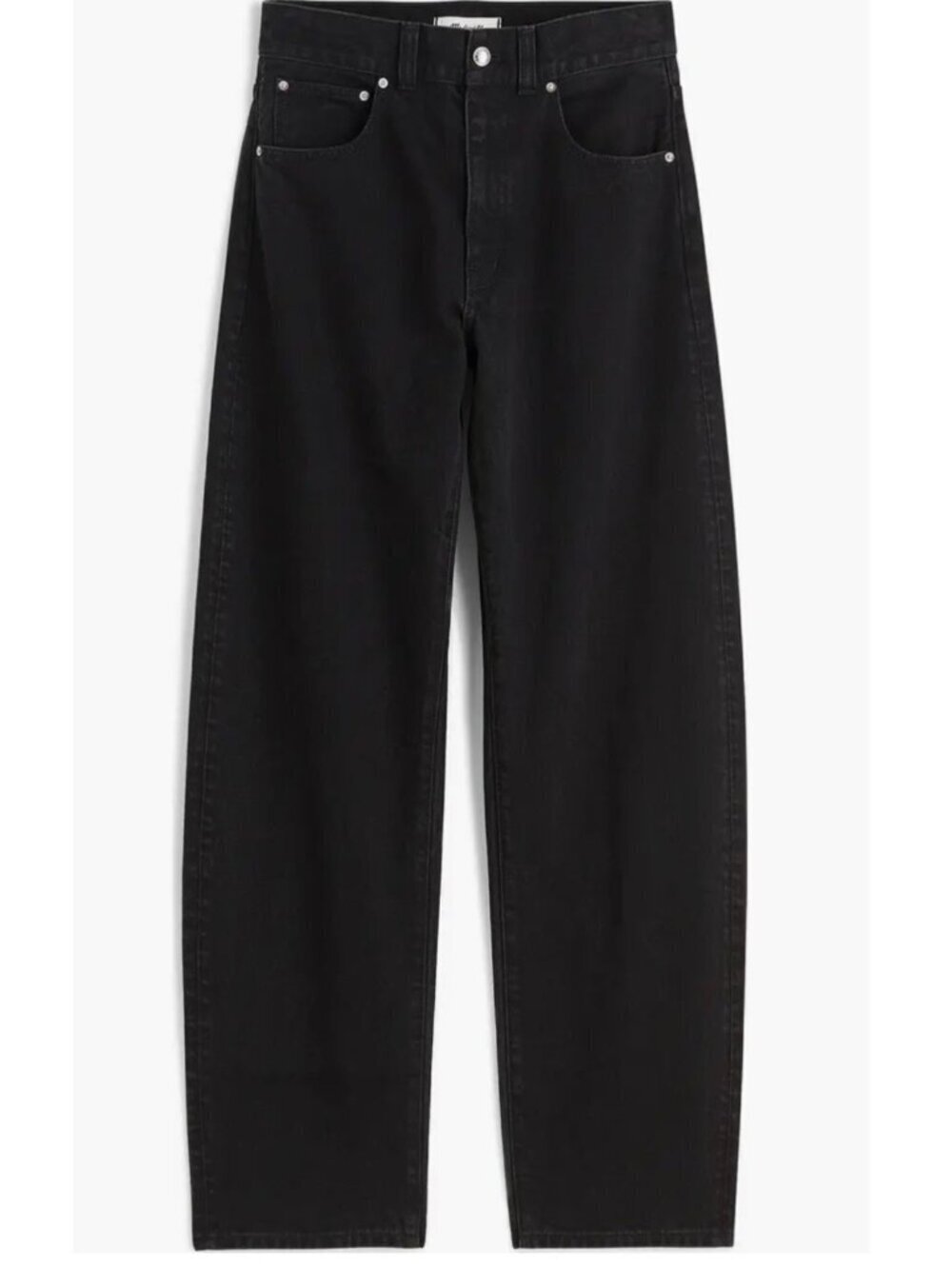 Madewell Womens The Balloon Jean~Size 25~Black Frost NEW w/DAMAGE L7 21